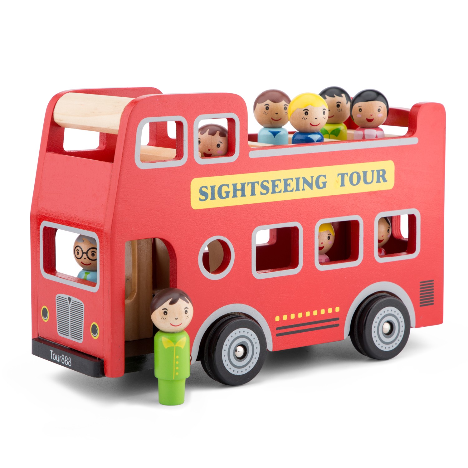 City tour bus with 9 play figures New Classic Toys